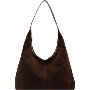 Trendy suède Crescent schoudertas Dames tote Bag Satchels