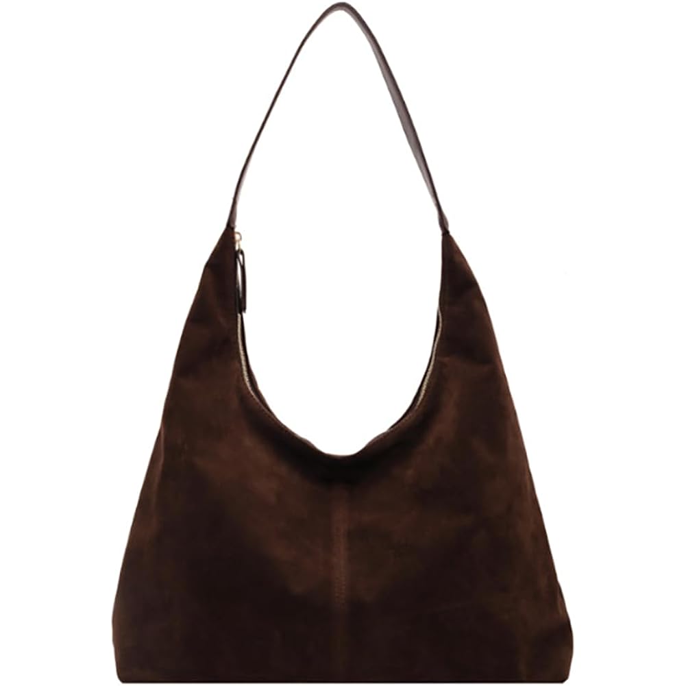 Trendy suède Crescent schoudertas Dames tote Bag Satchels