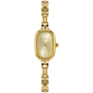 CARLIEN Dames Vintage Petite schakelband goud Dainty horloge