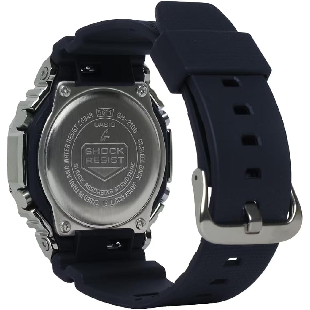 G-Shock Casio Metal Covered Octagonal zwart Resin Band - Image 4