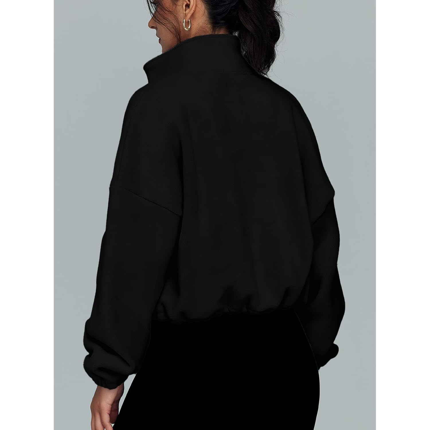 AUTOMET Dames fleece Jackets rits oversized sweatshirt Winter - Image 5