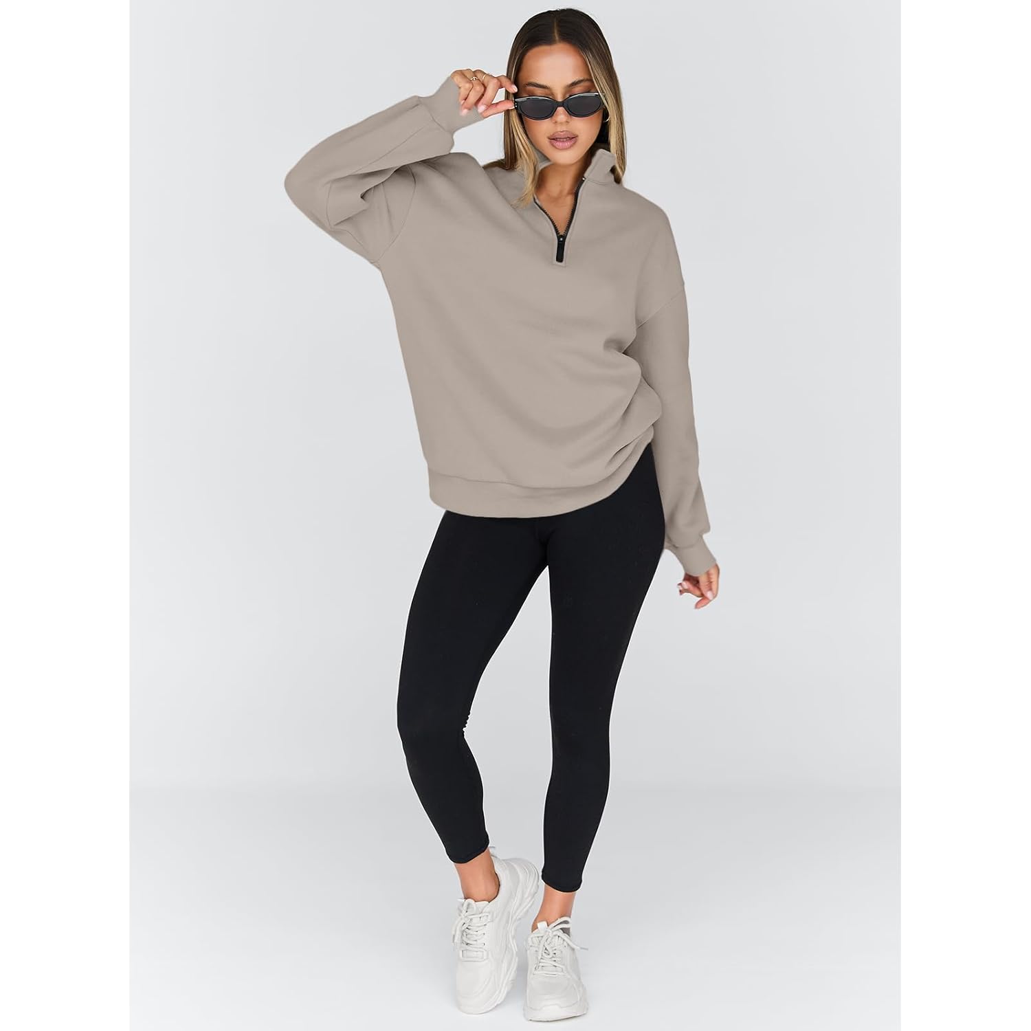 Trendy Queen Dames oversized sweatshirt Fall Sweaters Fashion - Image 5