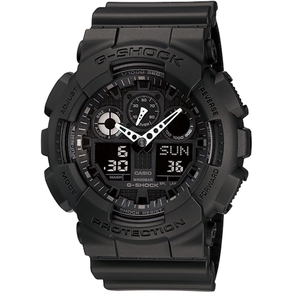 Casio g-shock ga100-1a1 | heren tough analoog-digitaal horloge