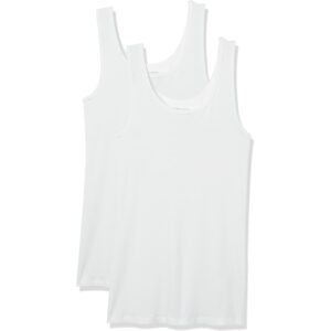 Amazon Essentials Dames Slim-Fit tanktop, Pack of 2