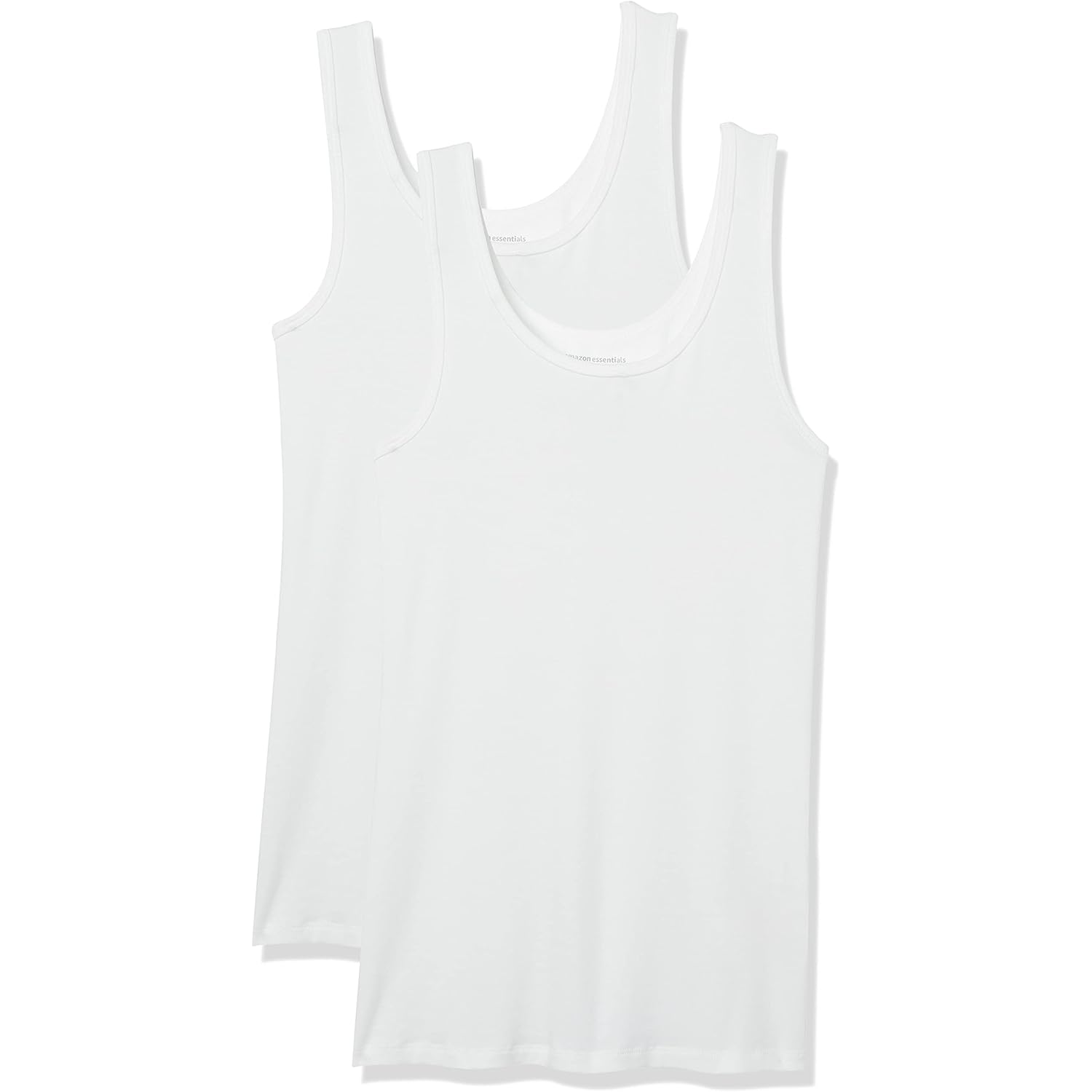 Amazon Essentials Dames Slim-Fit tanktop, Pack of 2