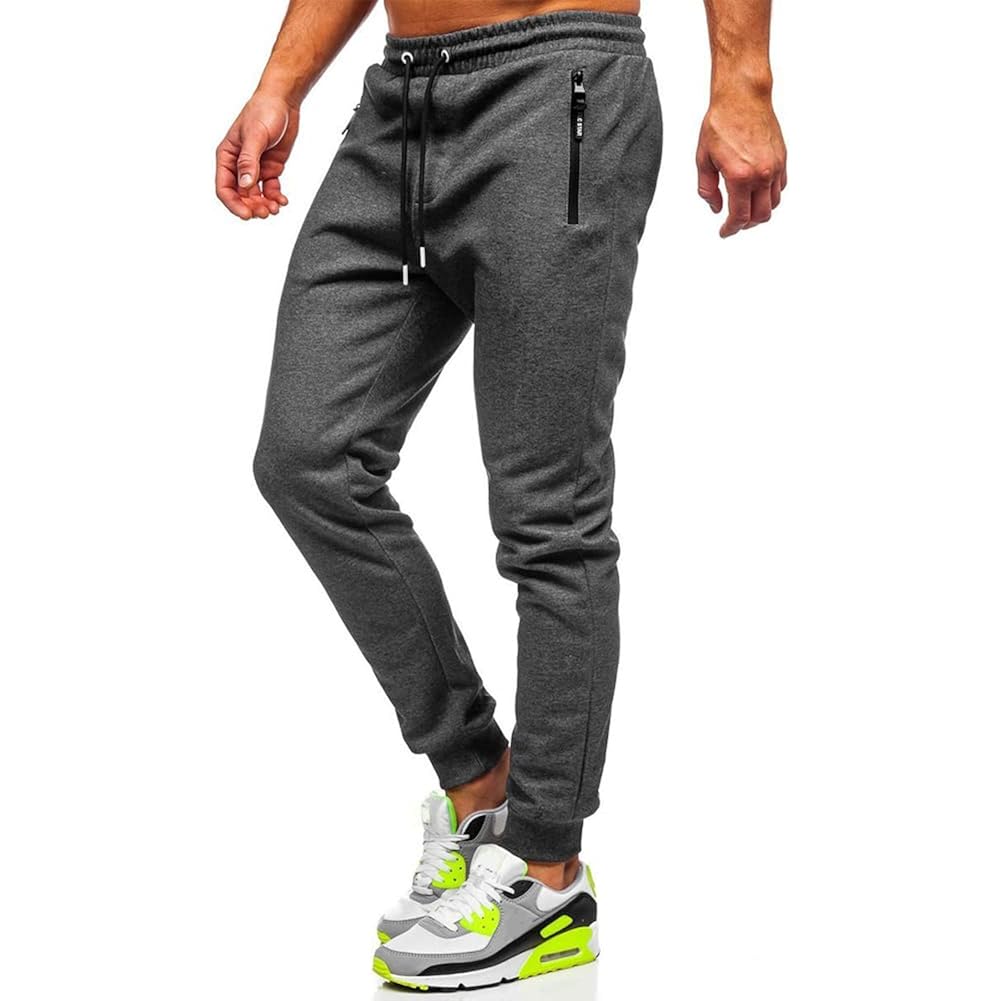 BUXKR Heren Casual jogger sweatpants for Jogging,Running or