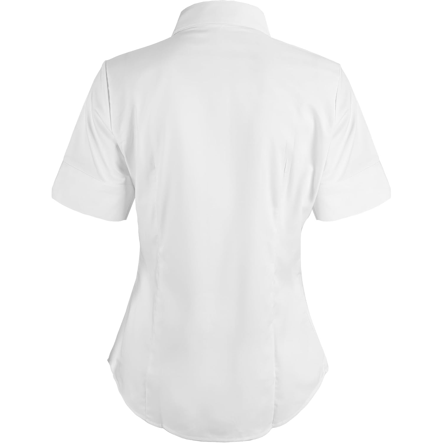 SUNNOW Dames doorknoop shirt Tailored korte mouw shirt - Image 6