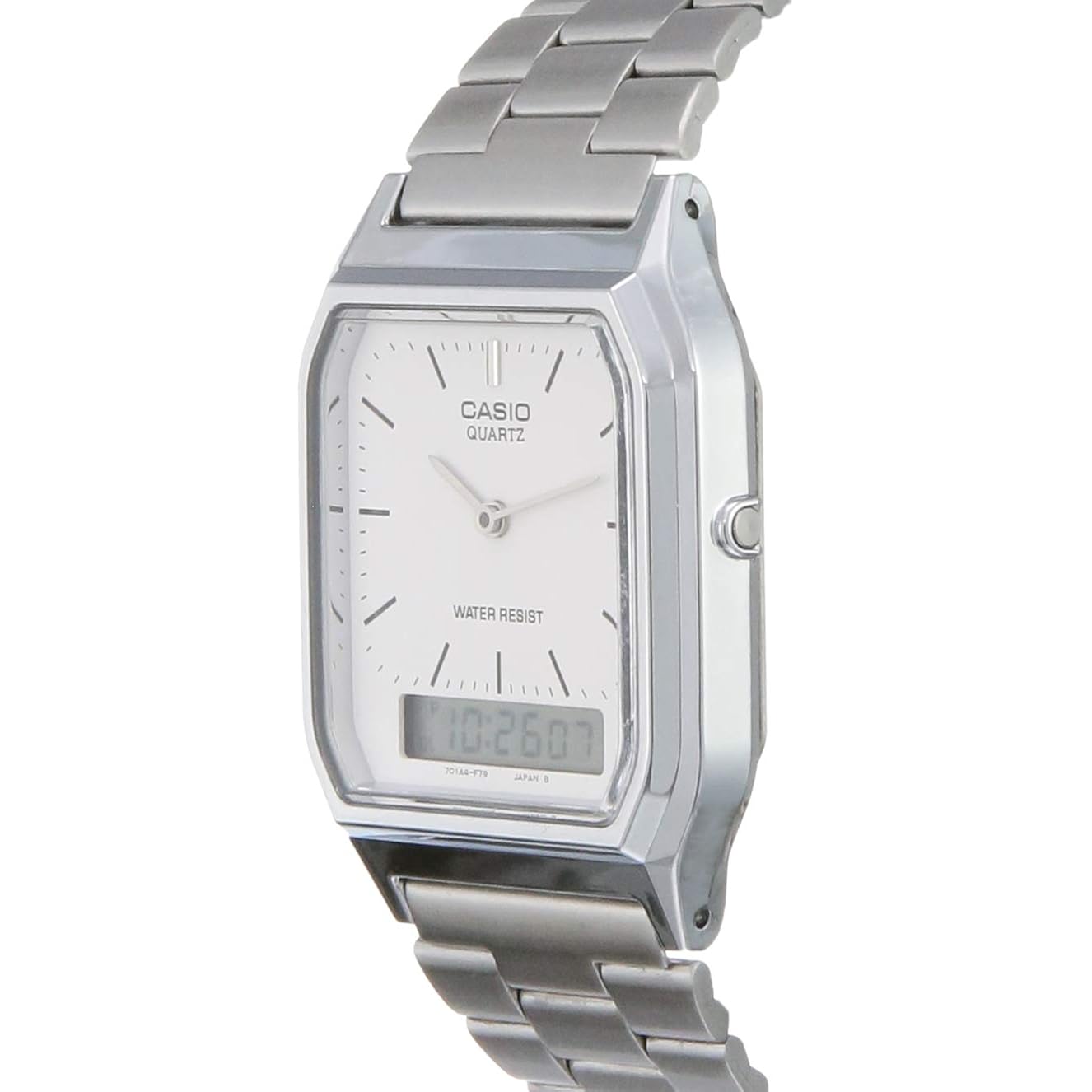 Casio - heren horloge - aq230a7d, zilver, core - Image 2