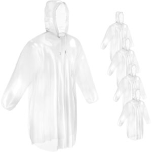 Mindful Design regen Ponchos with Drawstring capuchon (4