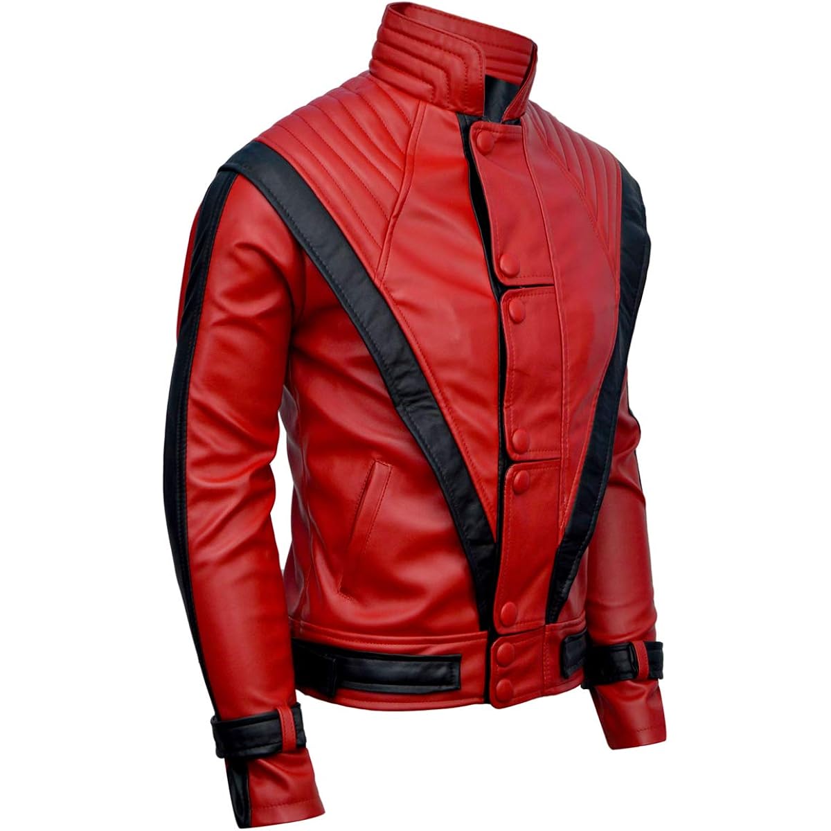 Party&Dance wear - rood & zwart leather jas - Image 3