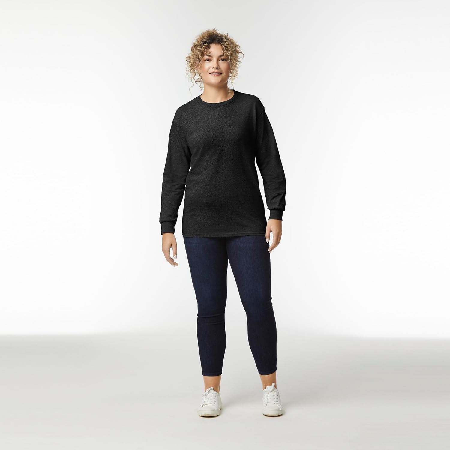 Heren t-shirt lange mouw basic comfort dagelijks - Image 5