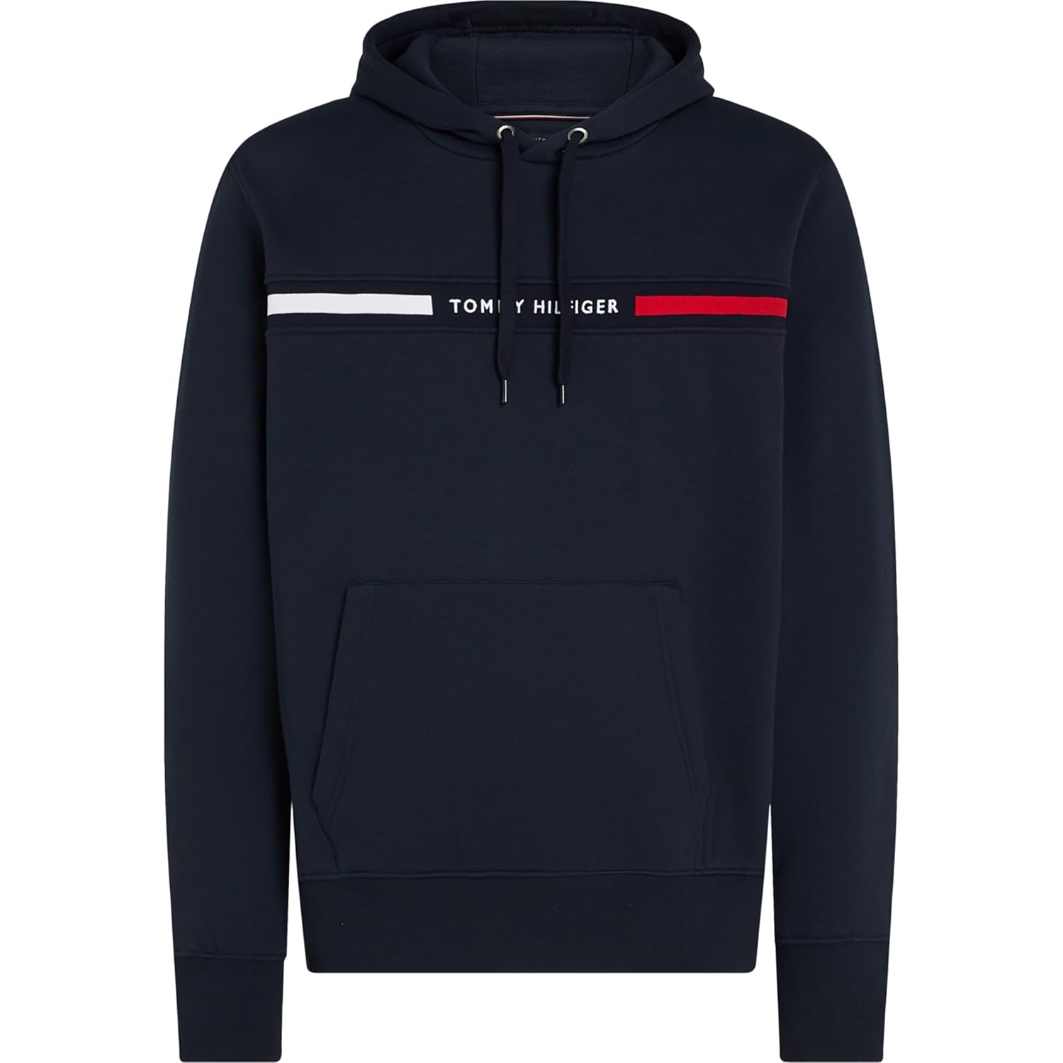 Heren Medium Weight fleece Hoodie sweatshirt With Signature Stripe Logo