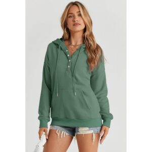 Dokotoo Dames 2025 hoodie Button Collar trekkoord capuchon