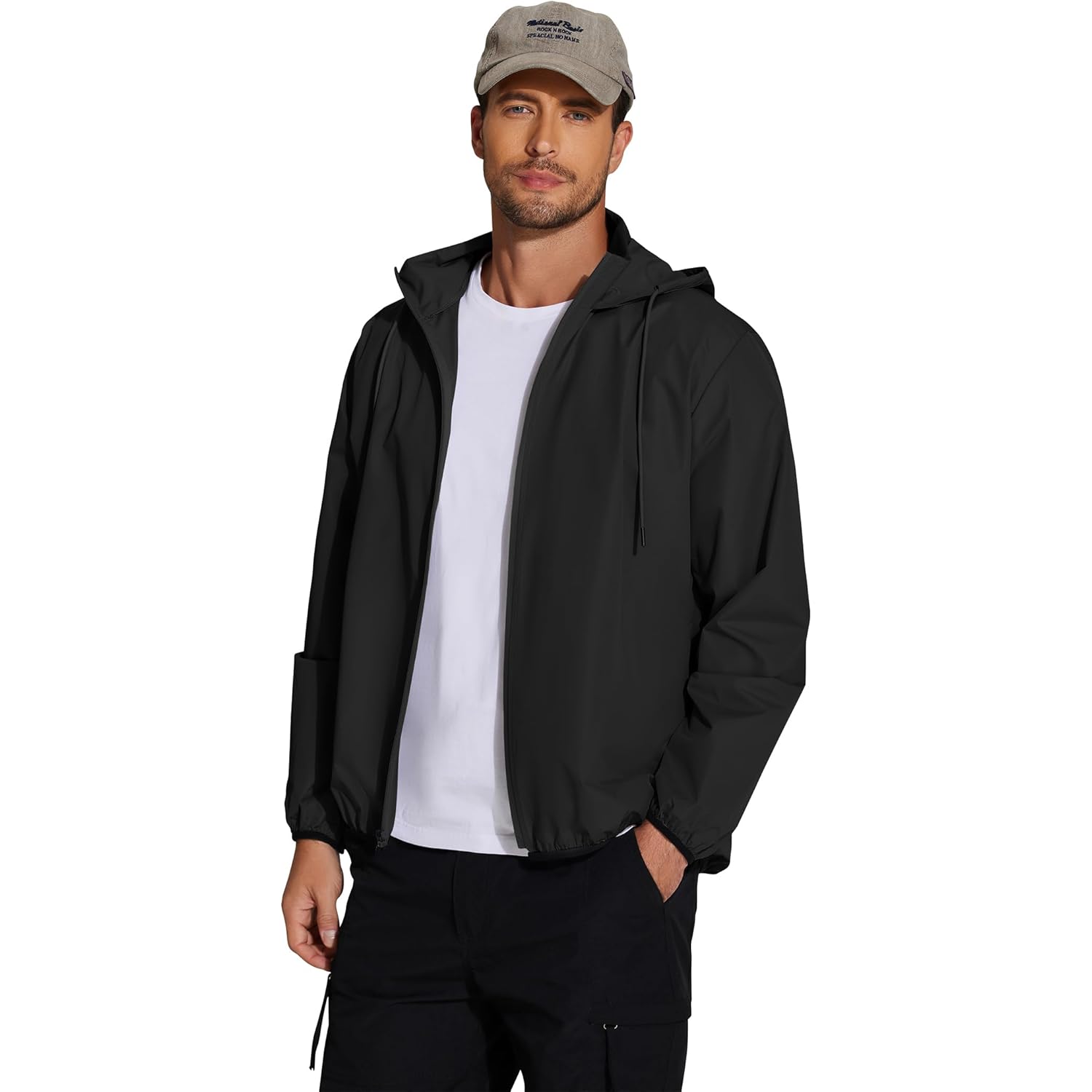 COOFANDY Heren Packable regen jas lichtgewicht waterdicht regenjas - Image 6