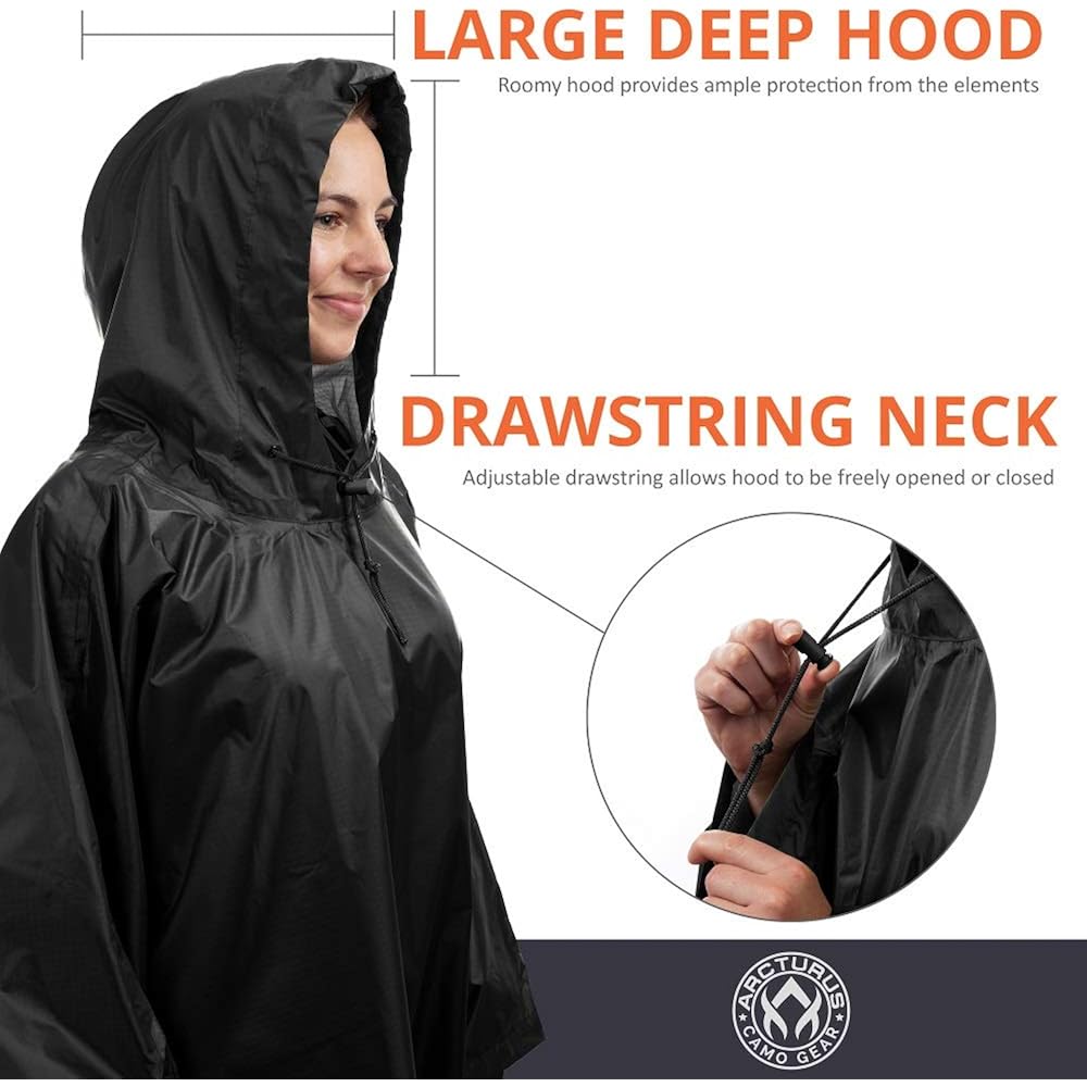 Arcturus regen Ponchos | Adjustable capuchon | waterdicht - Image 6
