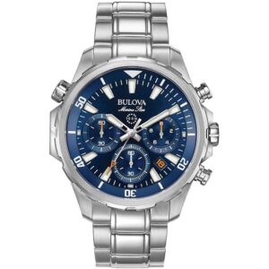 Bulova heren marine star series b roestvrij staal