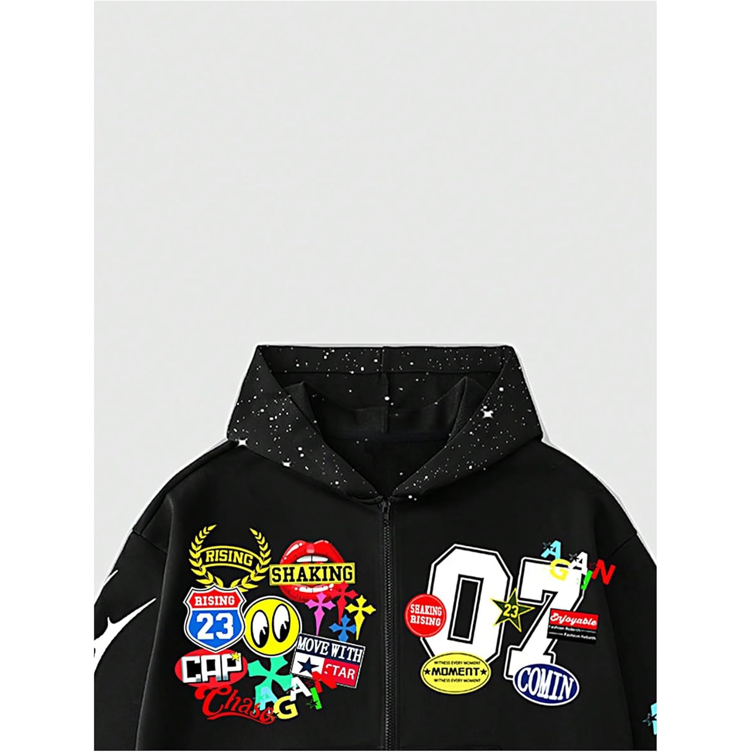 Heren hoodie oversized Hoodies Y2k zip Long Sleeve Hooded sweatshirt Jacket Streetwear - Image 3