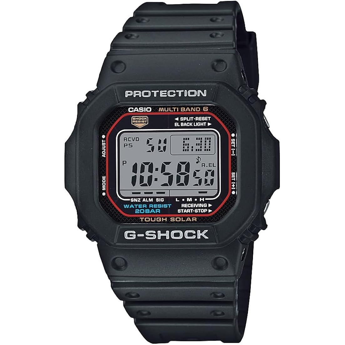 Casio g-shock gwm5610-1 heren solar zwart resin sport