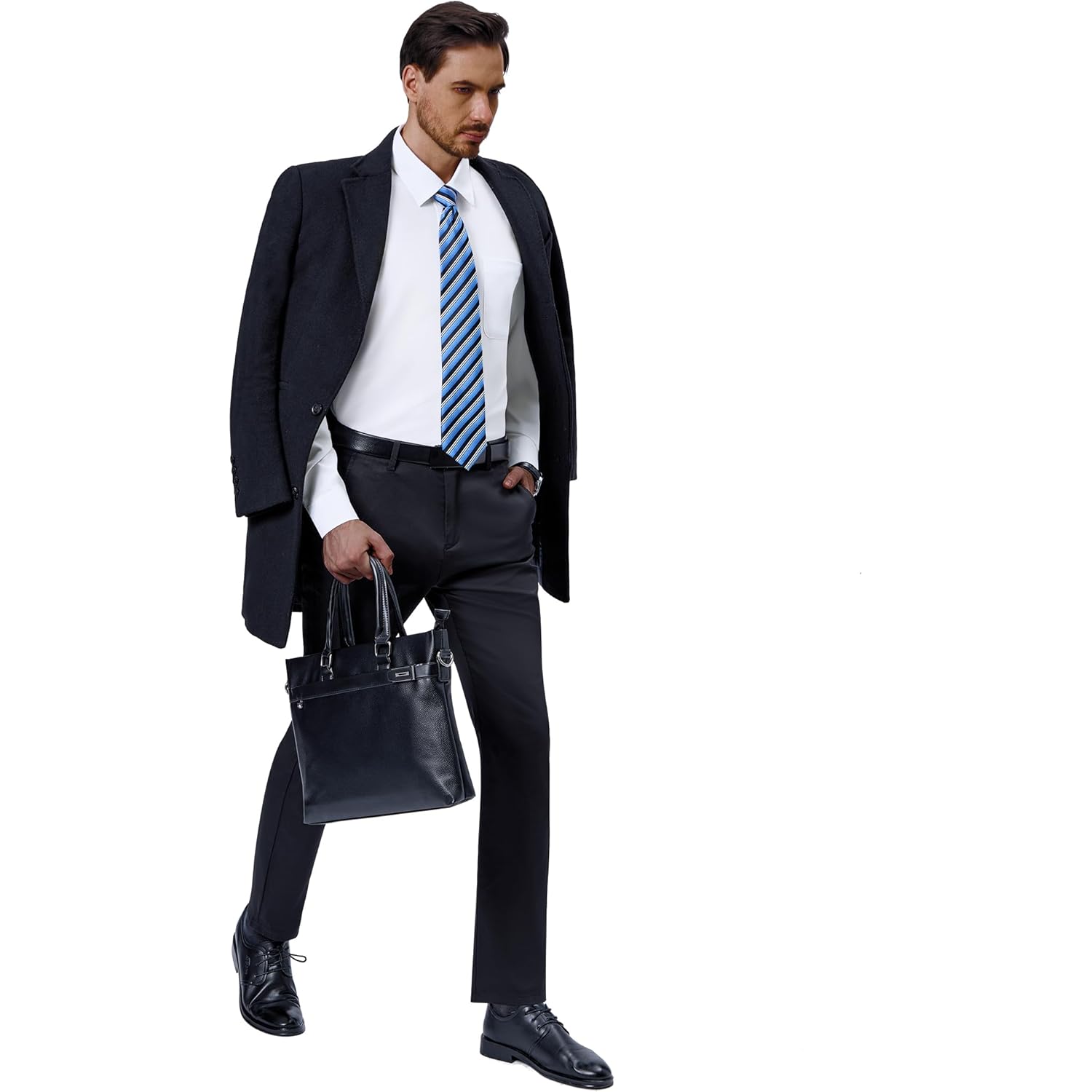 Heren overhemd lange mouw basic comfort dagelijks 4 - Image 5