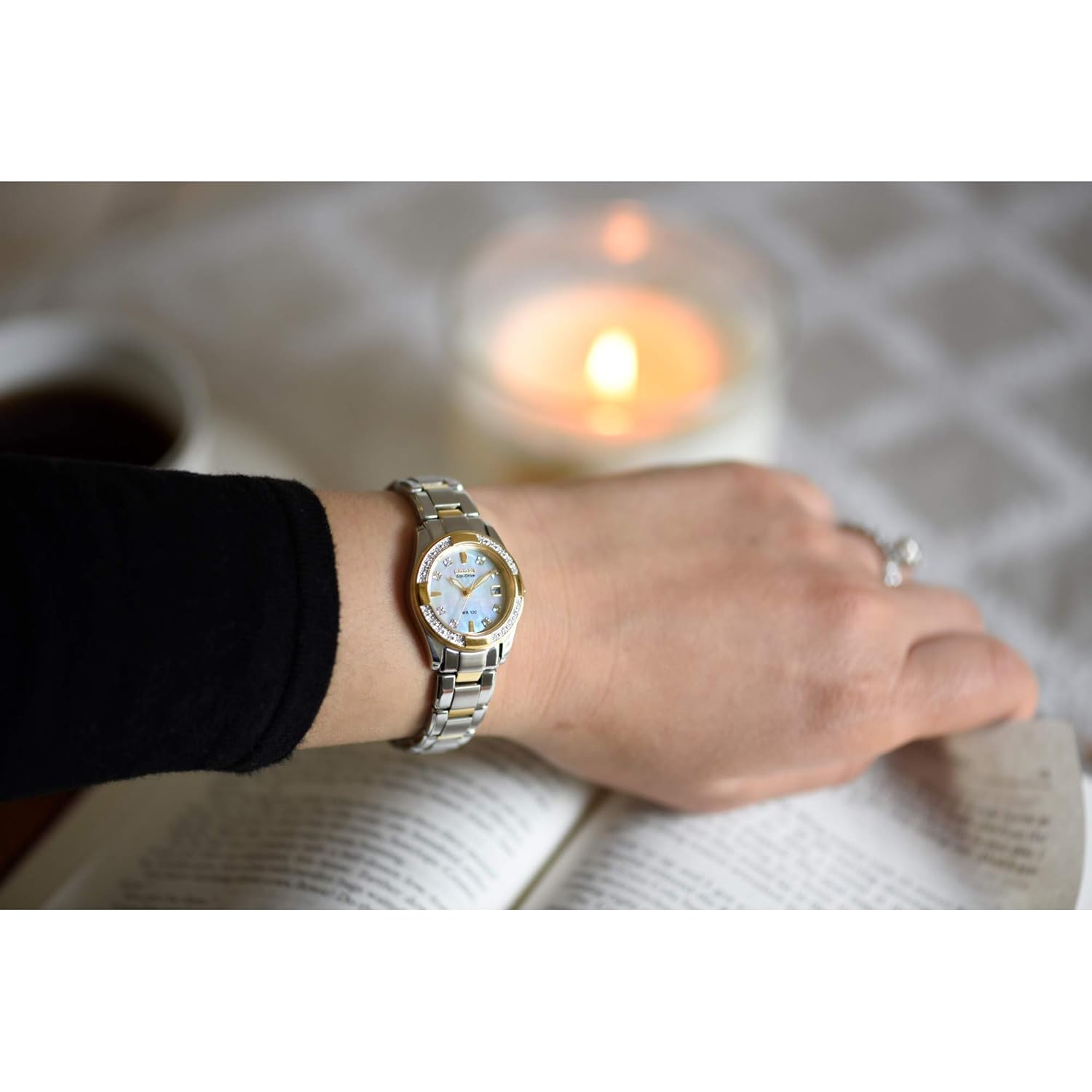 Citizen Dames Eco-Drive Dress Classic Diamond horloge in - Image 7