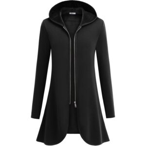 Zeagoo Dames Fall Jacket 2025 rits hoodie Long