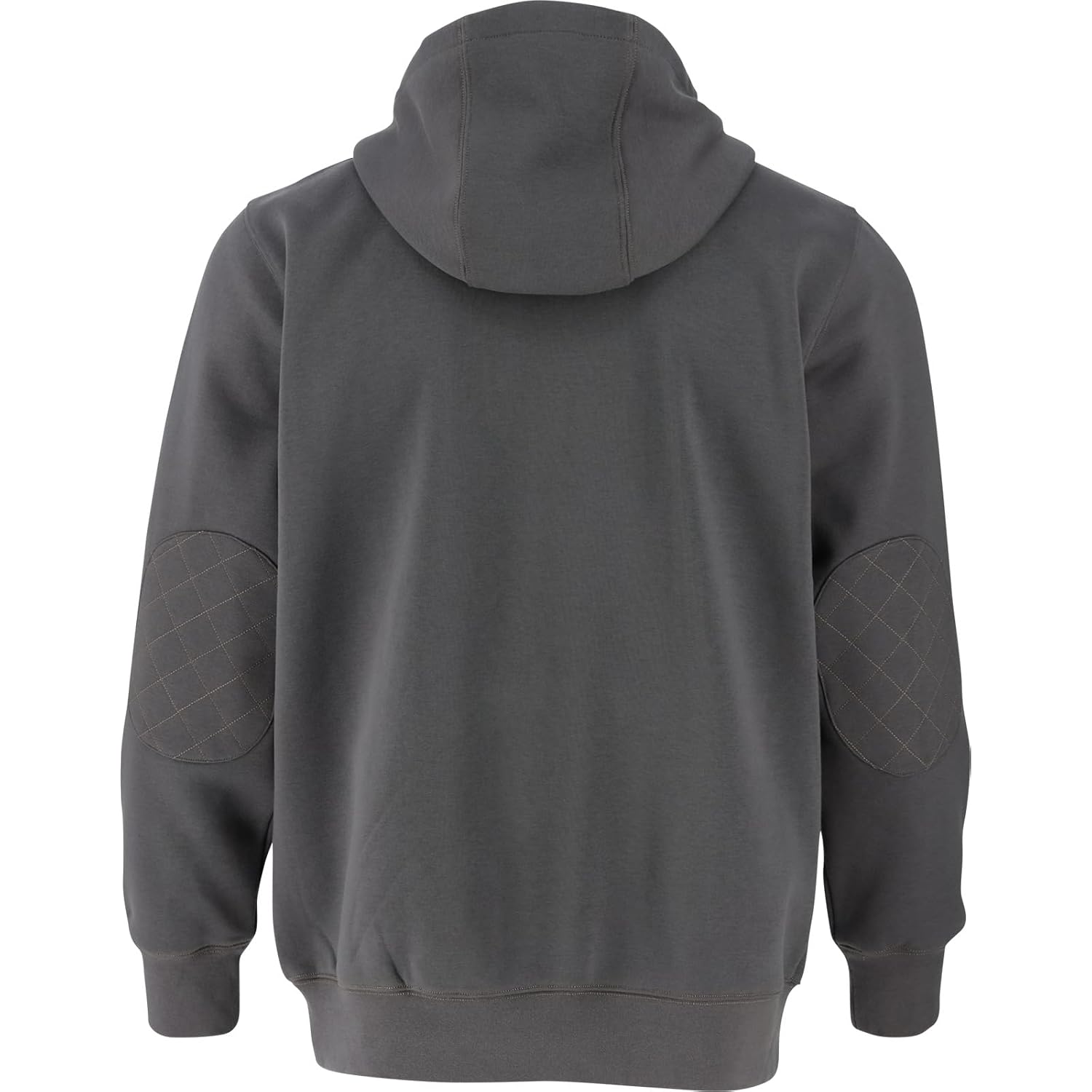 Heren Hoodie Quarter zip Quilted sweatshirt Double Layered Lined Hood - Image 2