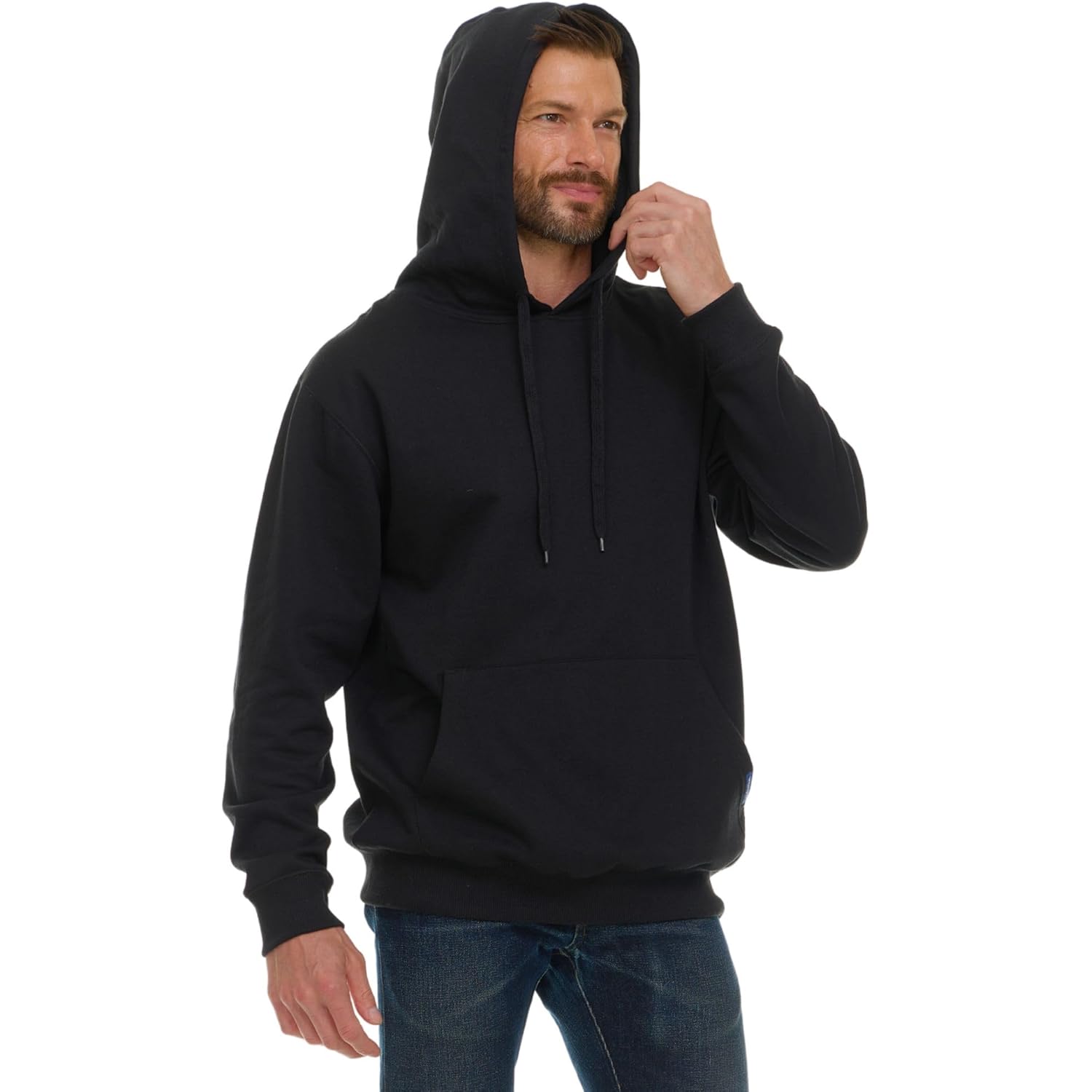 Heren Hoodie for Heren, fleece Heavyweight pullover sweatshirt, Relaxed Fit Heren Work - Image 3