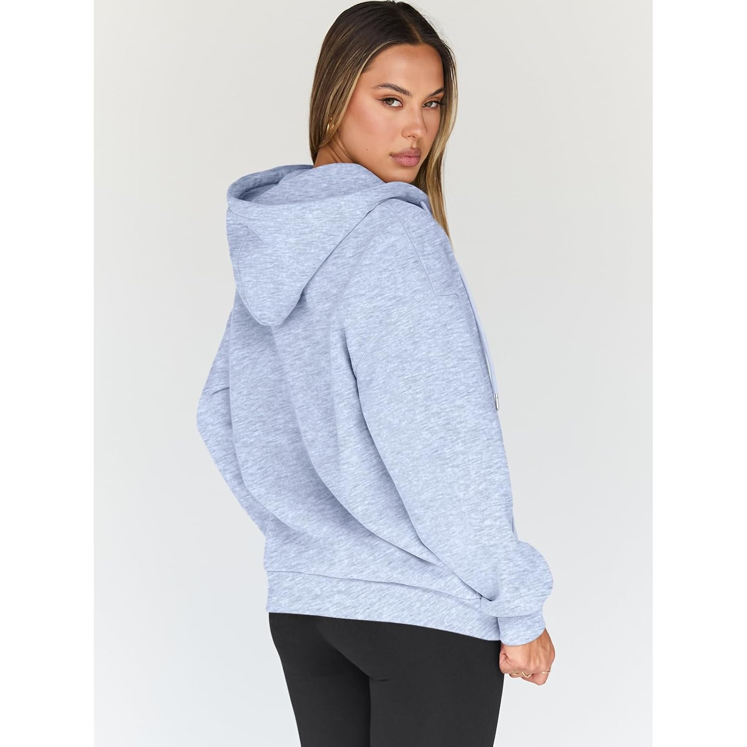 Trendy Queen Dames rits hoodie oversized sweatshirt Fall - Image 4