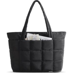 BAGSMART Expandable tote Bag for Dames, Puffer Work