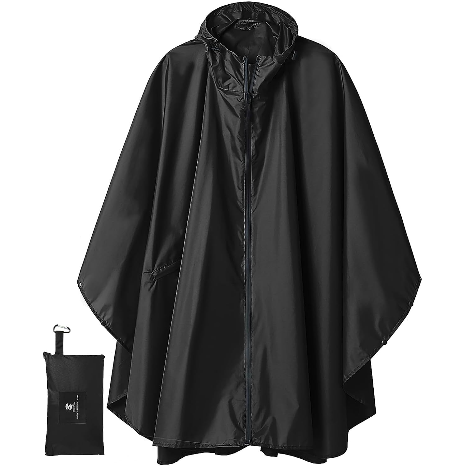 SaphiRose Unisex regen Poncho regenjas capuchon for Adults