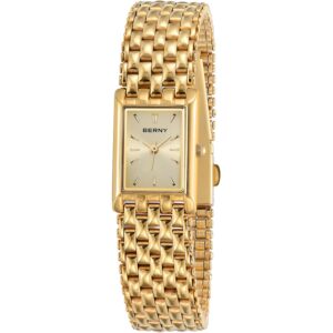 BERNY goud horloge for Dames Updated Ladies quartz