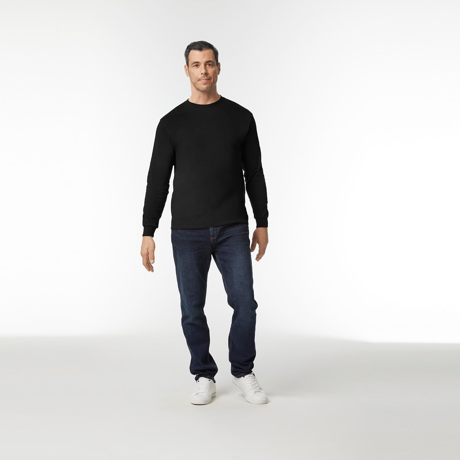 Heren t-shirt lange mouw basic comfort dagelijks 2 - Image 6