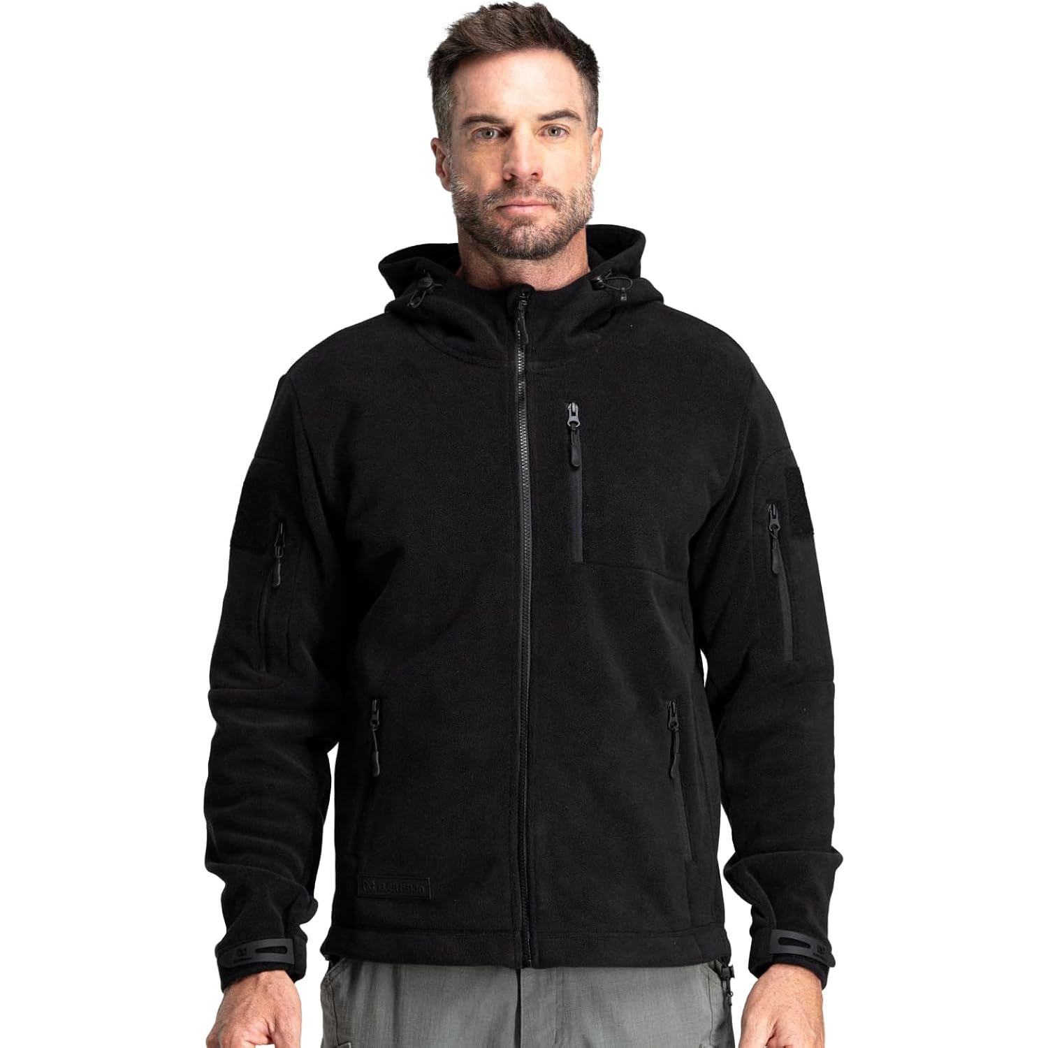 Heren Hoodie Jacket for Heren 4.0 - Military Style fleece Sweater for