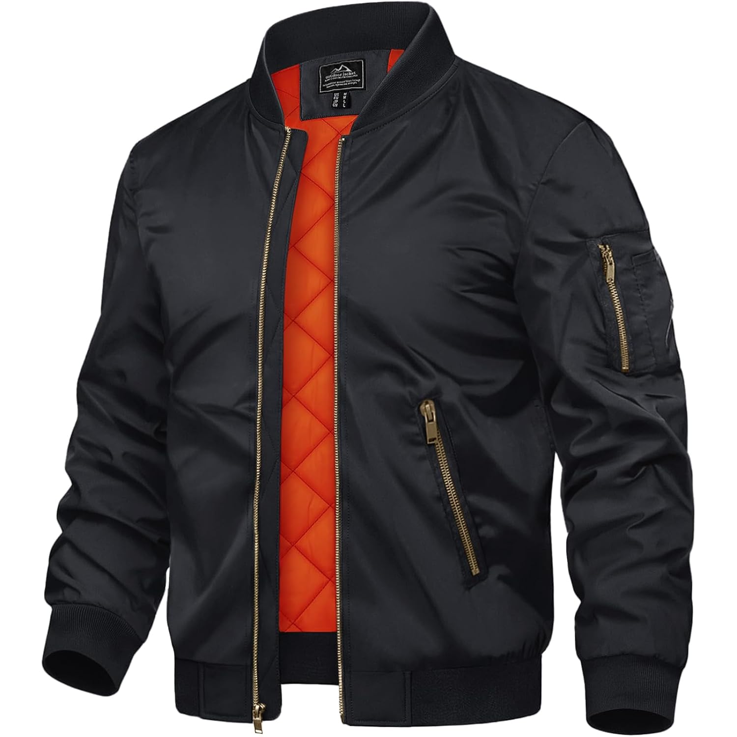 TACVASEN Heren jassen-bomber jas Fall Winter Warm Windbreaker