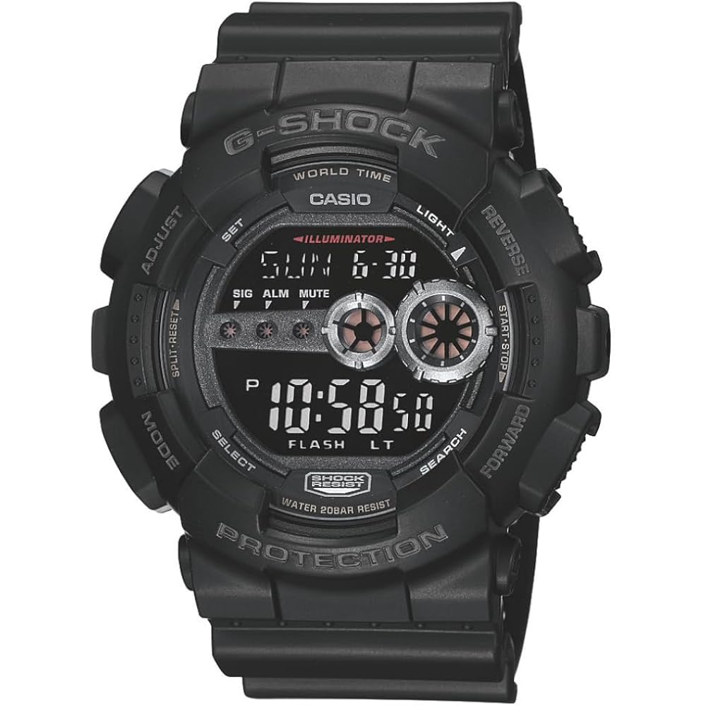 Casio g-shock gd100-1b | heren tough digitaal horloge