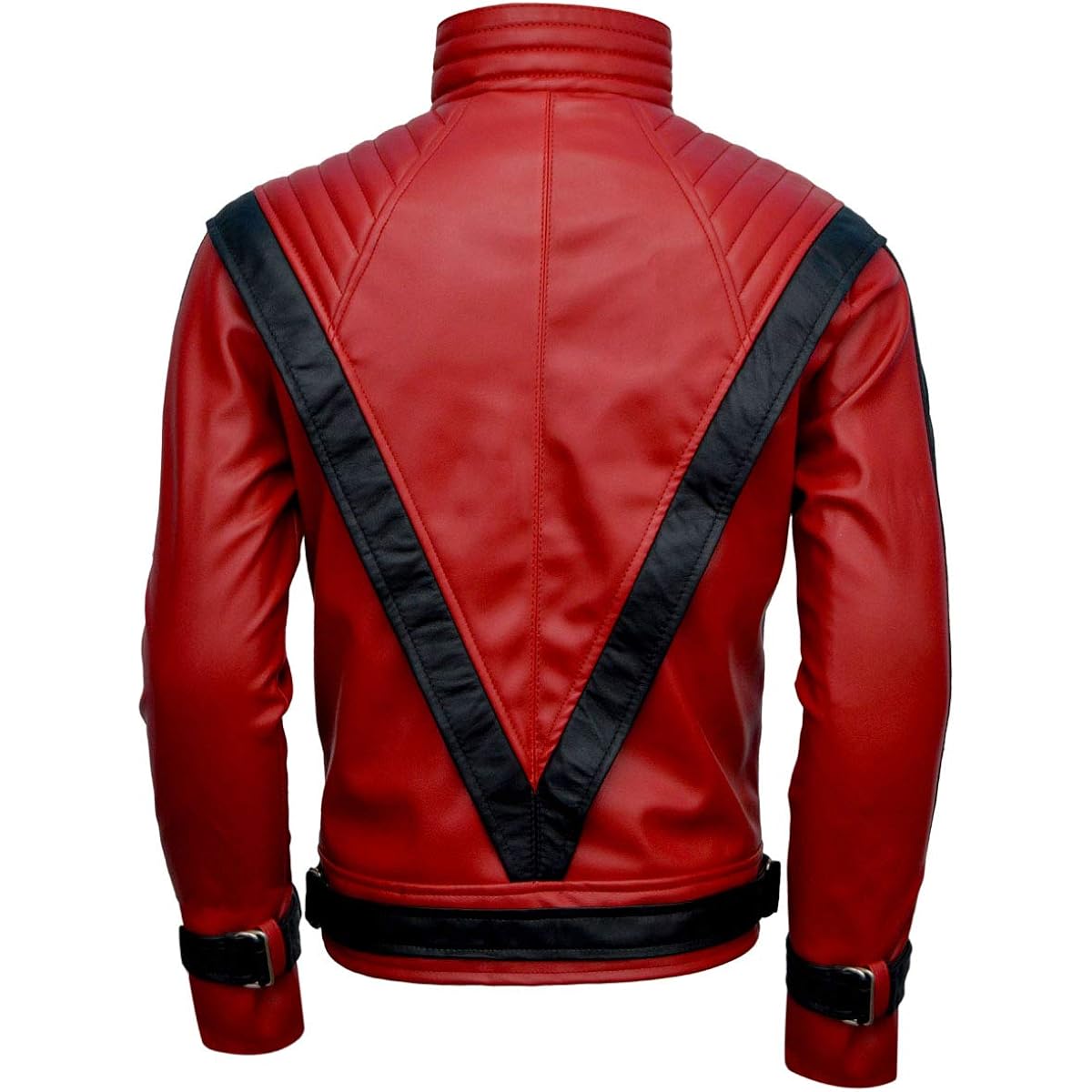 Party&Dance wear - rood & zwart leather jas - Image 4