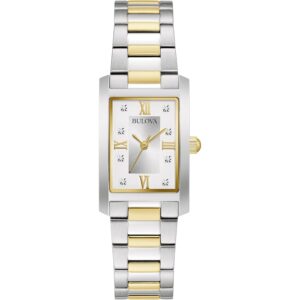 Bulova Ladies' Classic Diamond Two-Tone roestvrij staal 3-Hand