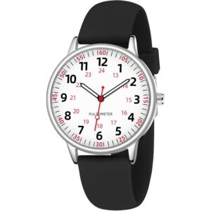 Nurse horloge for Dames waterdicht analoog siliconen horloge