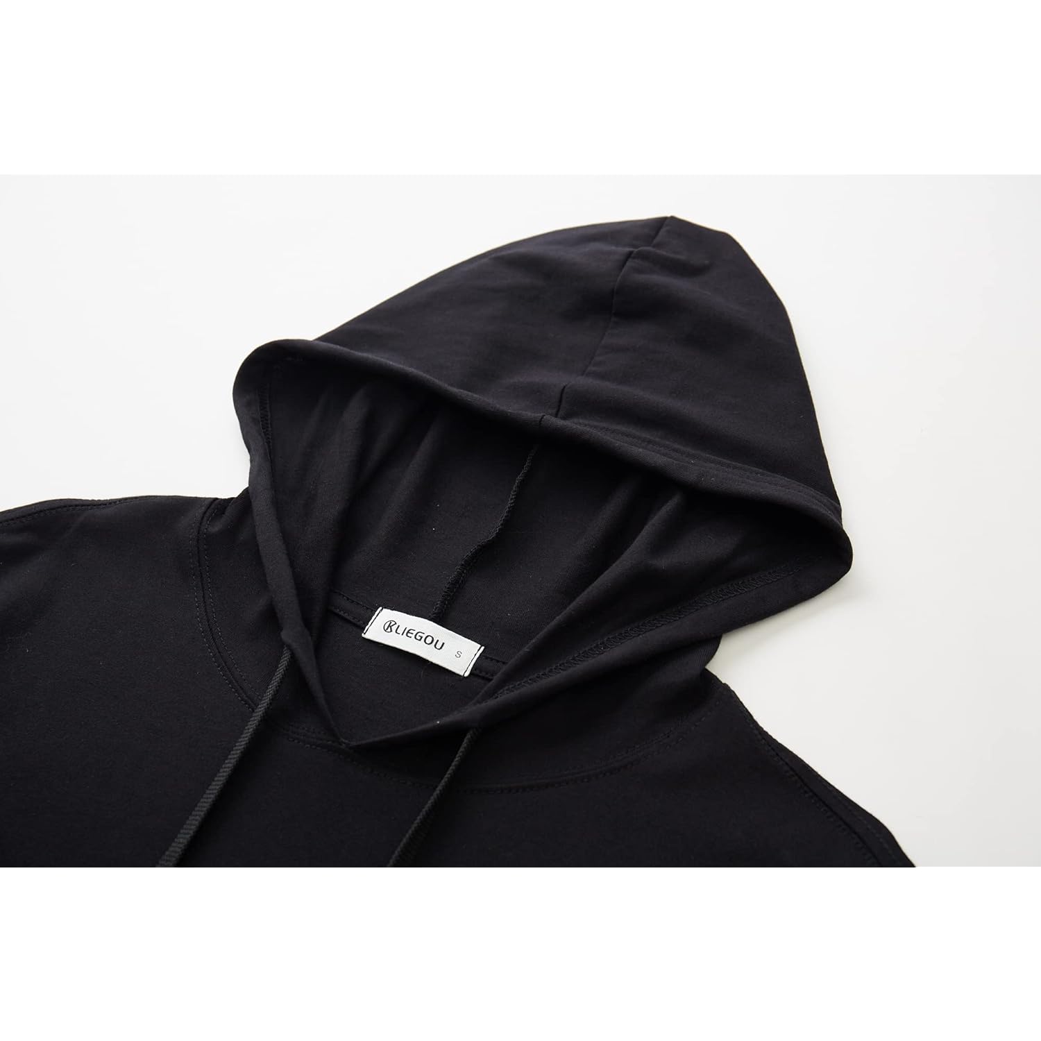 Heren hoodie Cotton Soft Streetwear Longline Tee- Breathable Hip Hop pullover - - Image 3