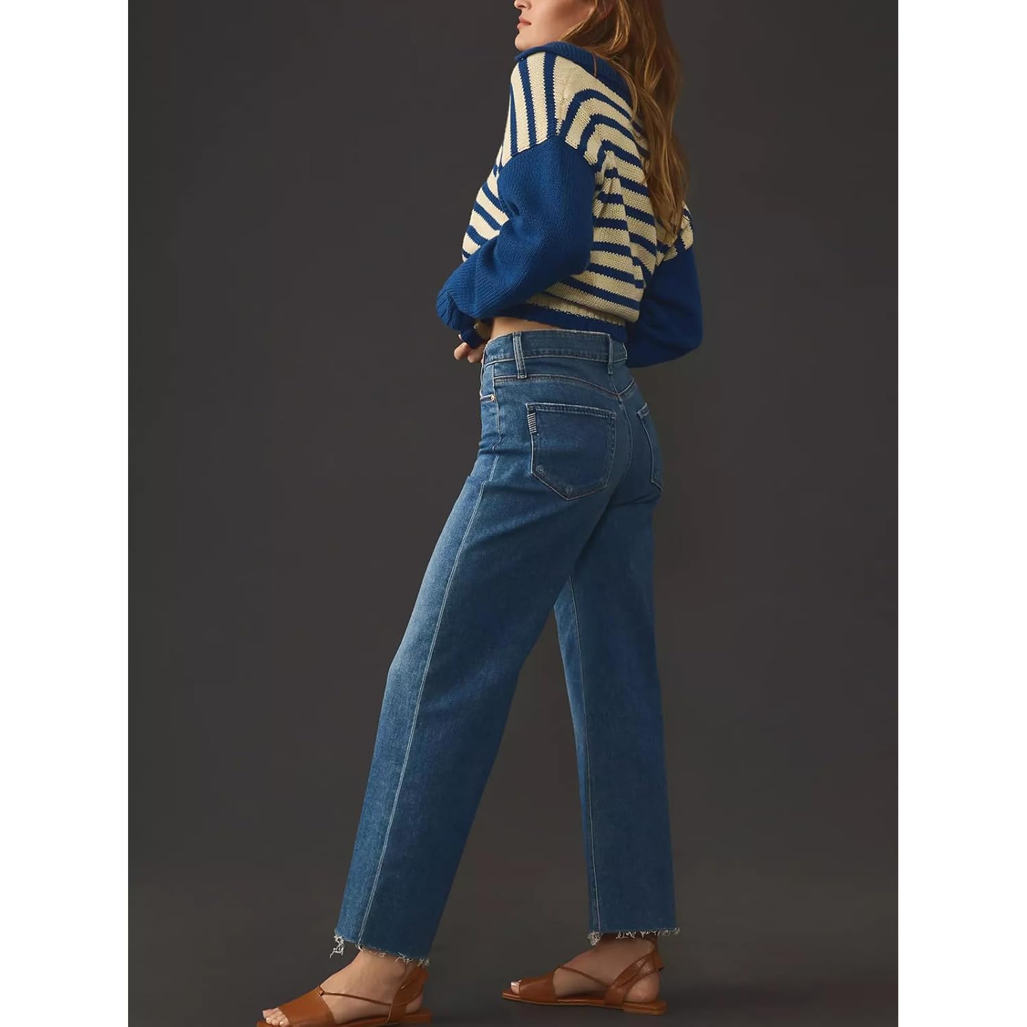 KUNMI jeans for Dames wide leg Baggy high-waist - Image 2