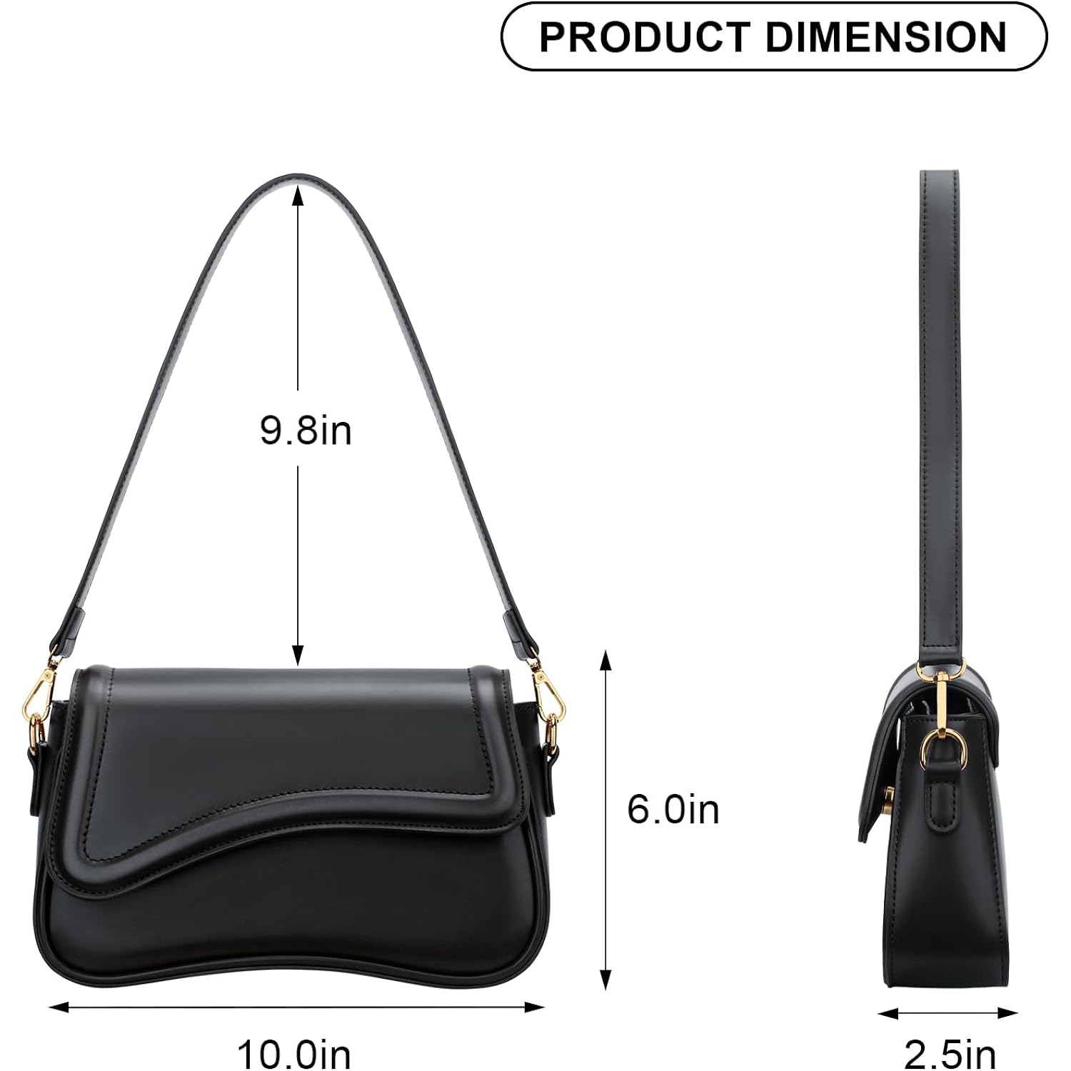 KKXIU schoudertas for Dames klein clutch Purses Cute - Image 5