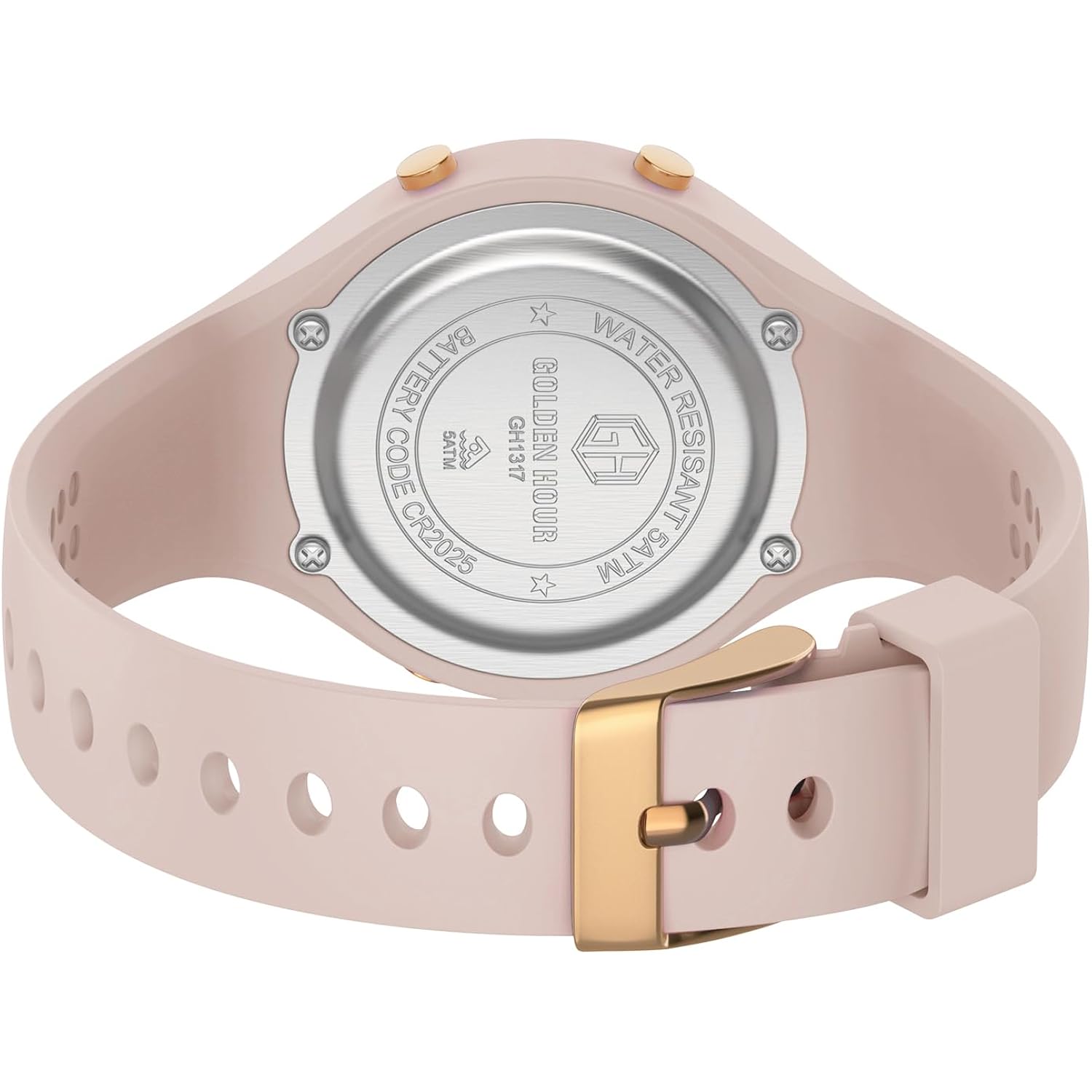 GOLDEN HOUR waterdicht Sport Dames digitaal chronograaf siliconen - Image 4