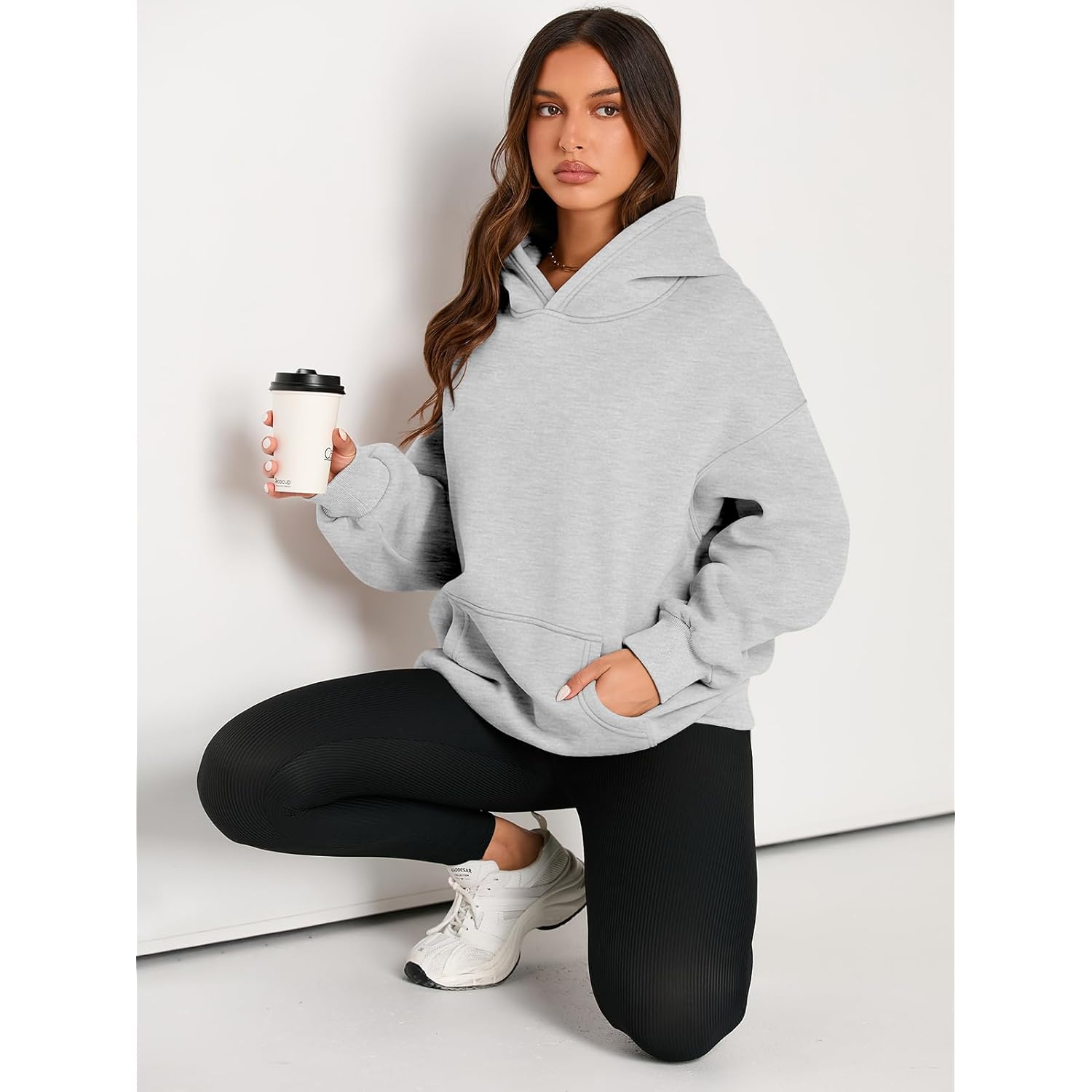 EFAN Dames hoodie oversized sweatshirt pullover fleece Sweaters - Image 5