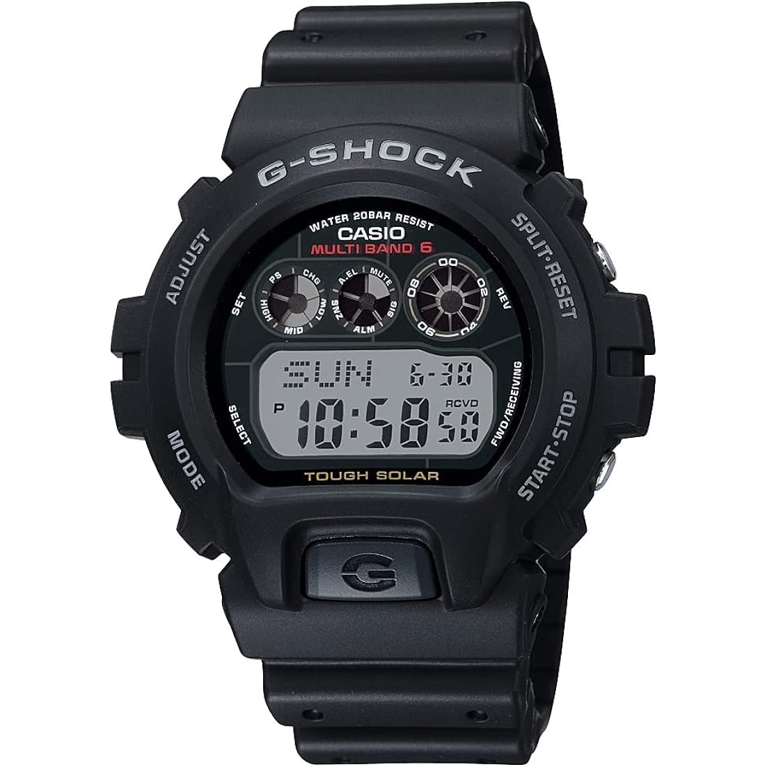 Casio g-shock gw6900-1 heren tough solar zwart resin