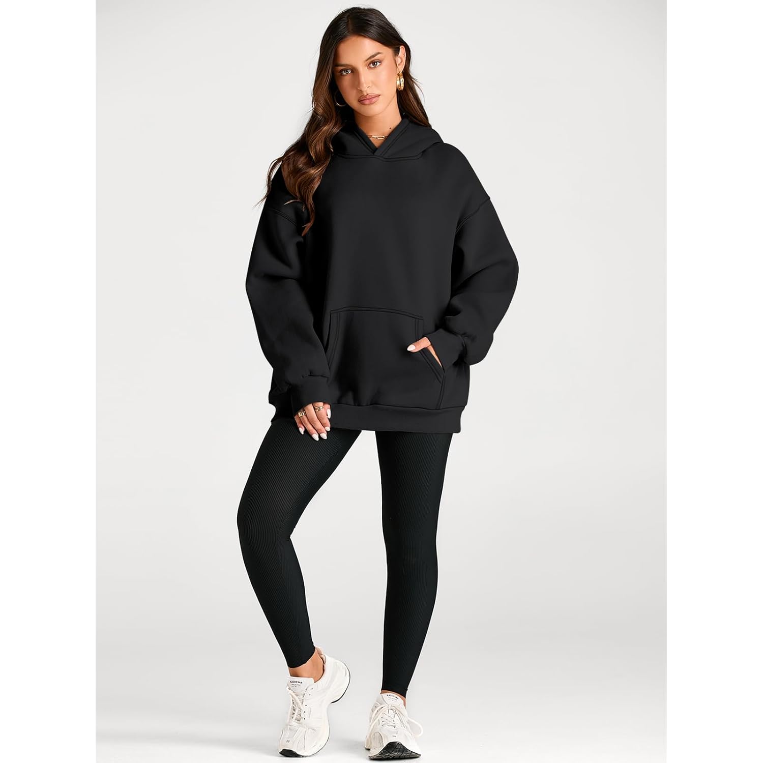 Trendy Queen Dames oversized hoodie fleece sweatshirt Fall - Image 5