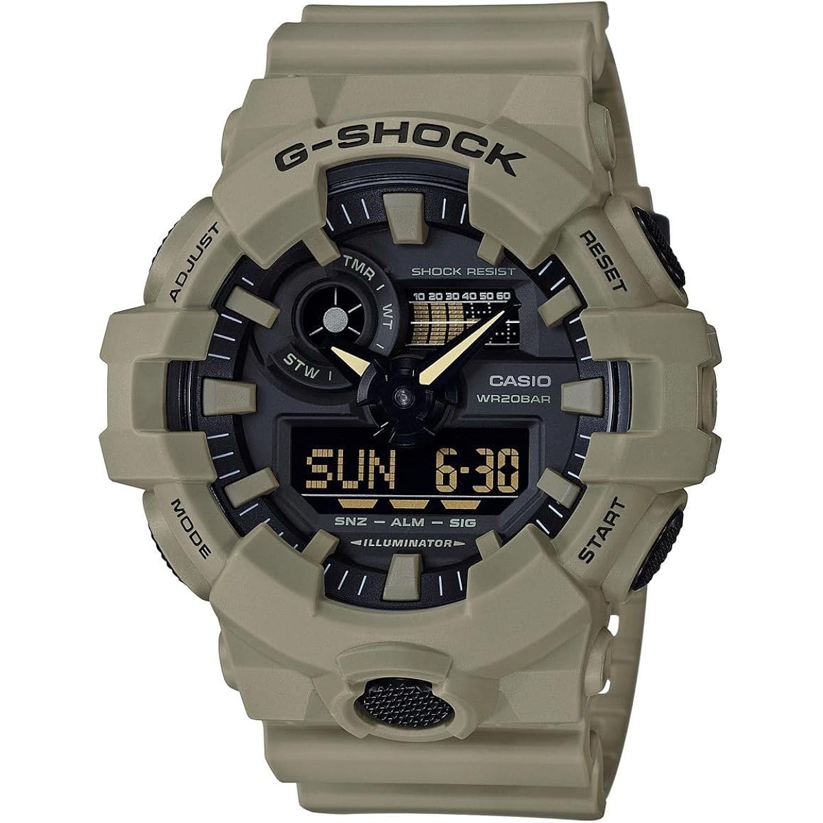 Casio heren 700uc series g-shock quartz 200m wr