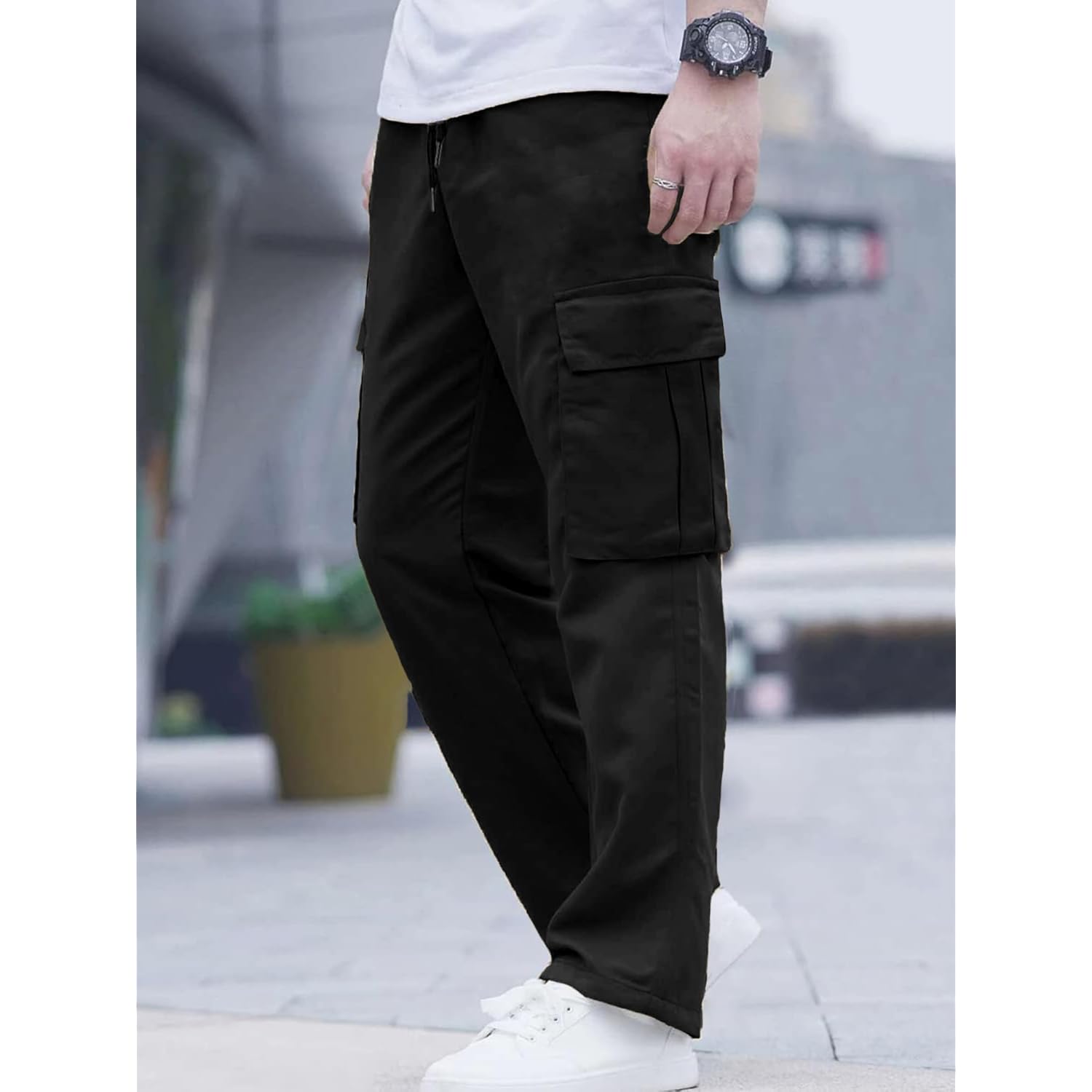Comdecevis Heren Casual Cargo Pants Workout jogger stretch - Image 7