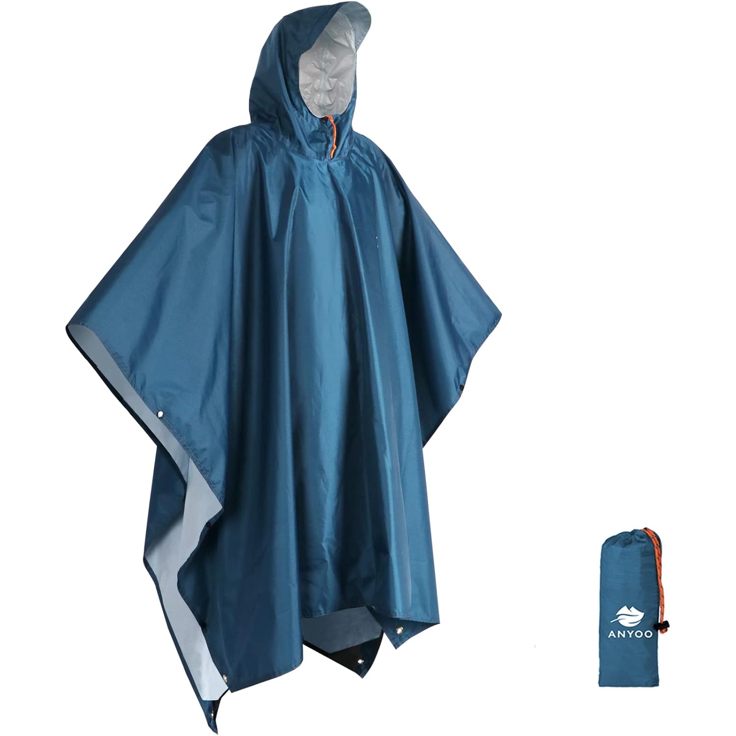ANYOO capuchon regen Poncho for Adults waterdicht lichtgewicht - Image 8