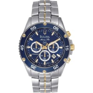 Bulova heren marine star two-tone roestvrij staal chronograaf