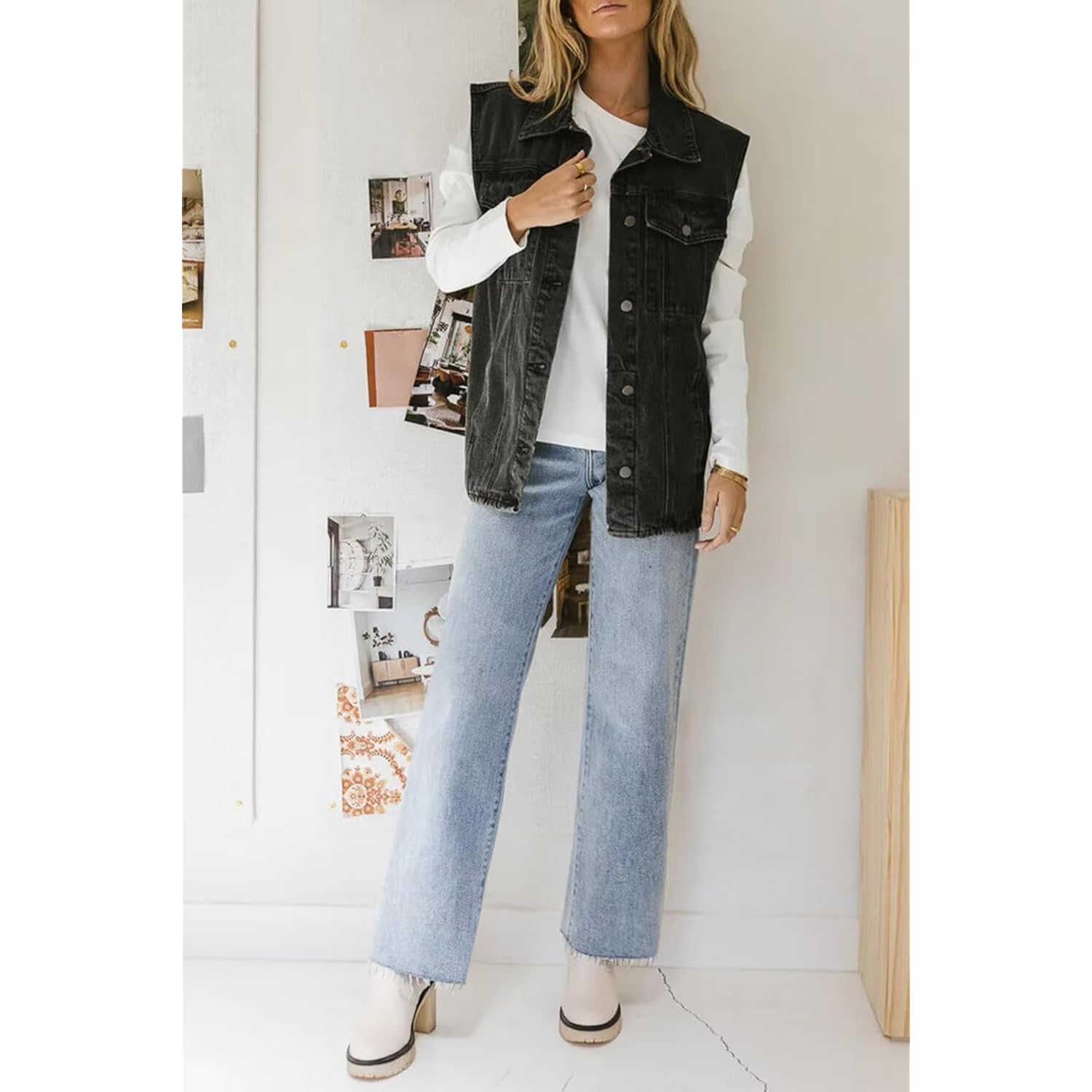 KDF straight Leg jeans for Dames high-waist jeans - Image 4